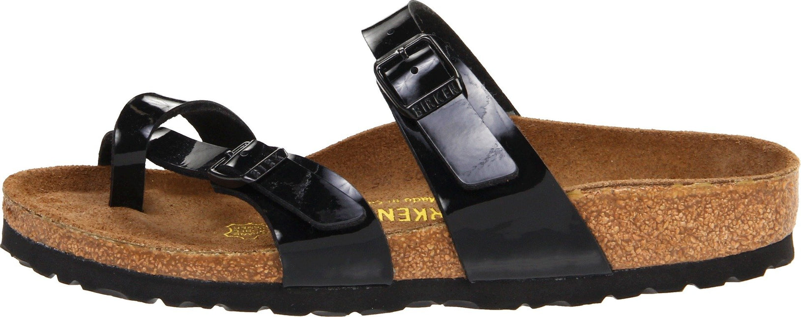 BIRKENSTOCK MAYARI BIRKOFLOR WOMEN SANDALS - Black Patent