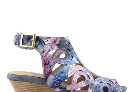 L'ARTISTE FLOURISHA-BLUM WOMEN SANDALS