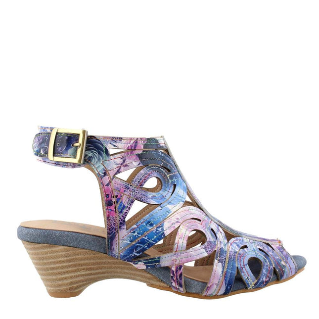L'ARTISTE FLOURISHA-BLUM WOMEN SANDALS