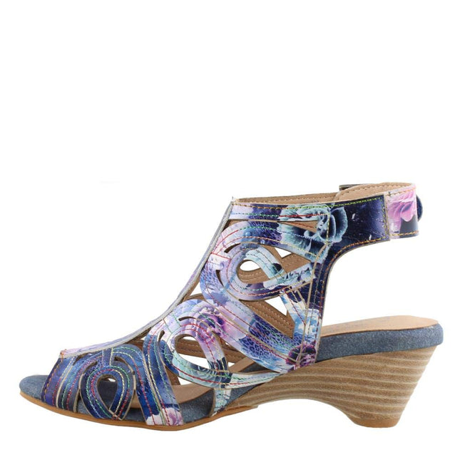 L'ARTISTE FLOURISHA-BLUM WOMEN SANDALS