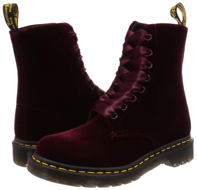 DR. MARTENS 1460 PASCAL VELVET WOMEN BOOTS