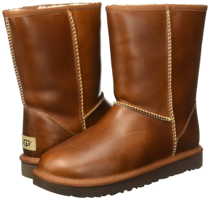 UGG CLASSIC SHORT LEATHER WOMEN BOOTS