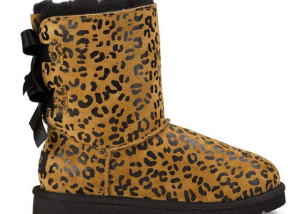 Ugg Kids Bailey Bow Leopard-Ugg-Brand_Ugg,Gender_Children's,Gender_Kids,Kids