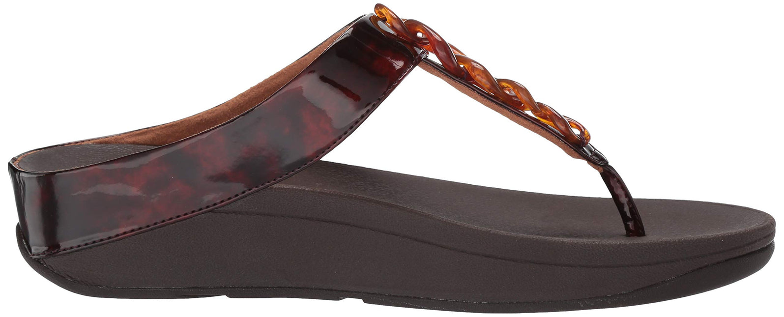 FITFLOP FINO TORTOISESHELL CHAIN WOMEN SANDALS