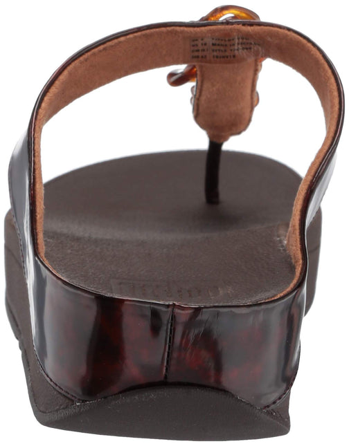 FITFLOP FINO TORTOISESHELL CHAIN WOMEN SANDALS