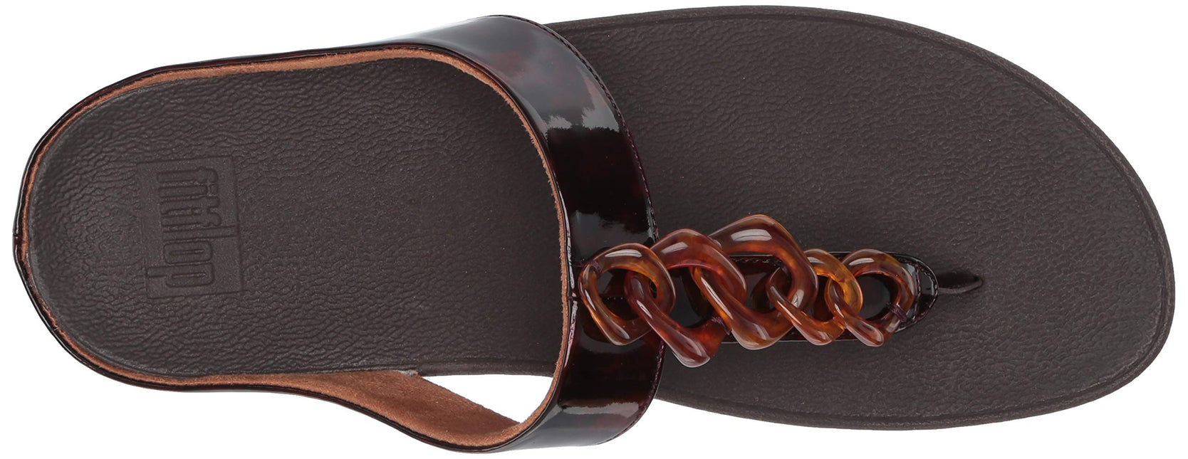 FITFLOP FINO TORTOISESHELL CHAIN WOMEN SANDALS