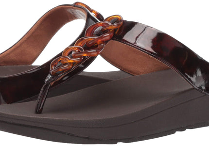 FITFLOP FINO TORTOISESHELL CHAIN WOMEN SANDALS