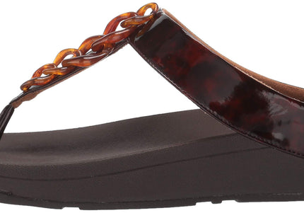 FITFLOP FINO TORTOISESHELL CHAIN WOMEN SANDALS