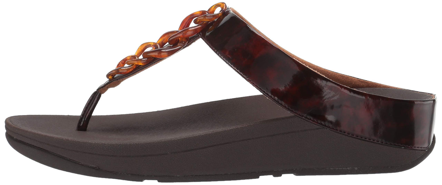 FITFLOP FINO TORTOISESHELL CHAIN WOMEN SANDALS