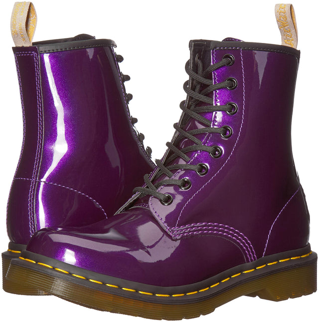DR. MARTENS 1460 W VEGAN CHROME WOMEN BOOTS