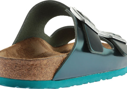 BIRKENSTOCK ARIZONA SOFT FOOTBED METALIC WOMEN SANDALS