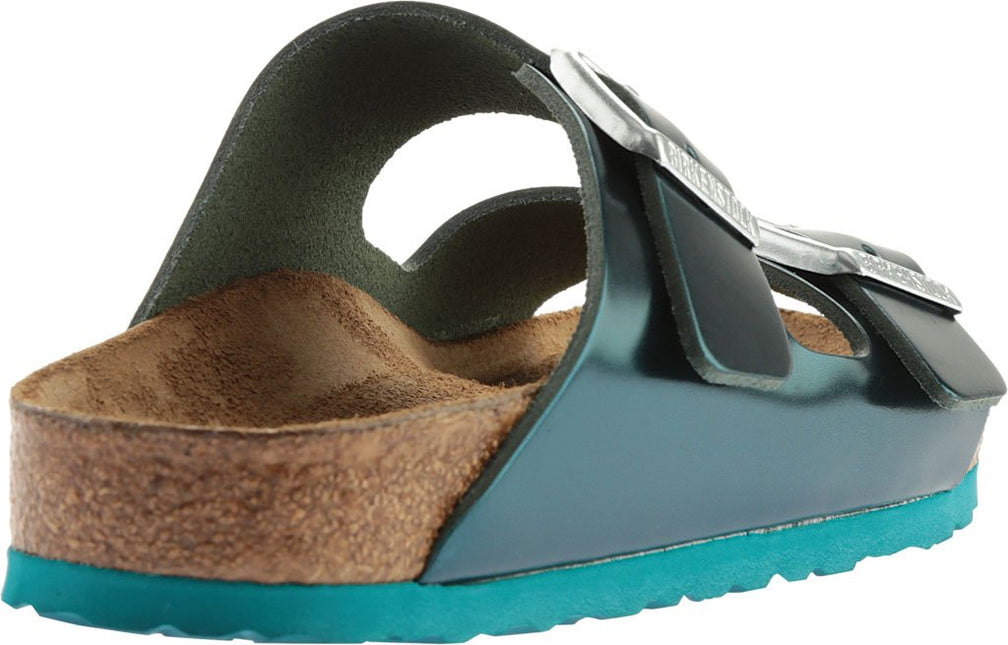 BIRKENSTOCK ARIZONA SOFT FOOTBED METALIC WOMEN SANDALS