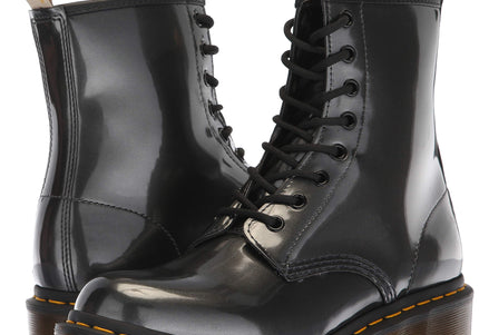 DR. MARTENS 1460 W VEGAN CHROME WOMEN BOOTS