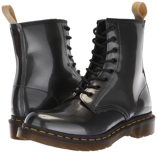 DR. MARTENS 1460 W VEGAN CHROME WOMEN BOOTS