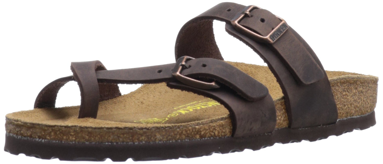 BIRKENSTOCK BIRKENSTOCK MAYARI OILED LEATHER WOMEN SANDALS