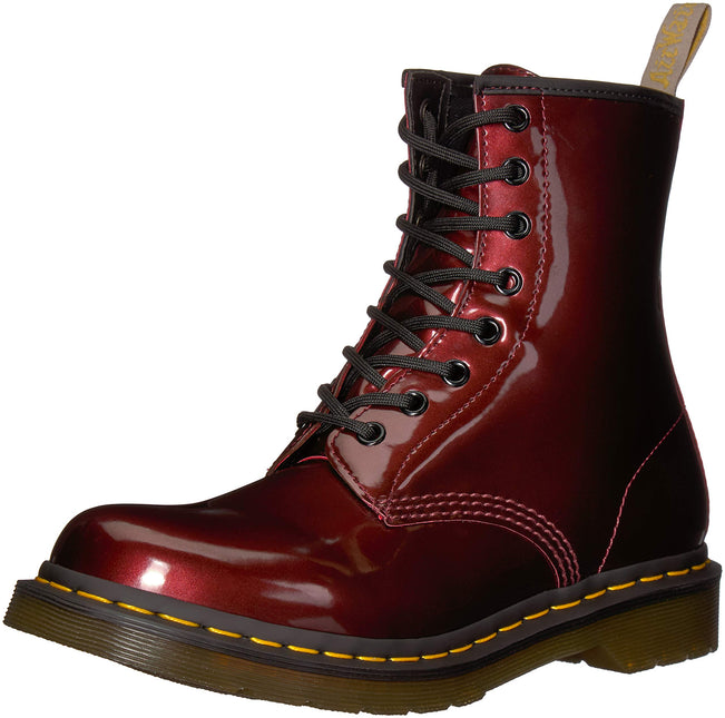 DR. MARTENS 1460 W VEGAN CHROME WOMEN BOOTS