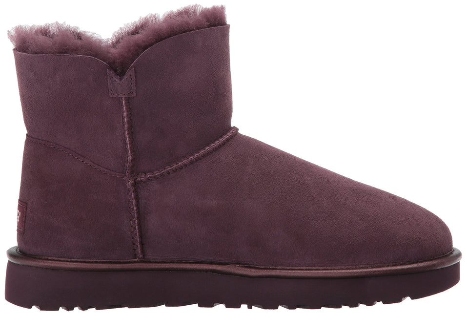 UGG CLASSIC MINI BAILEY BUTTON II METALIC WOMEN BOOTS