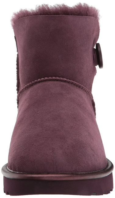 UGG CLASSIC MINI BAILEY BUTTON II METALIC WOMEN BOOTS