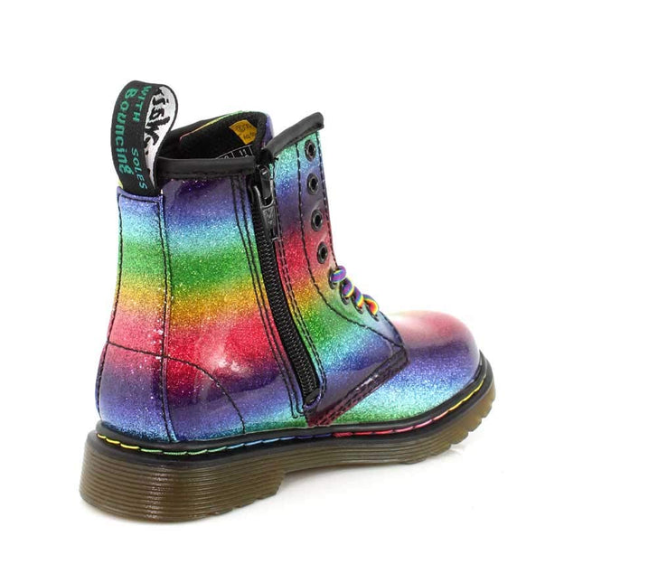 DR. MARTENS 1460 GLITTER J KIDS BOOTS