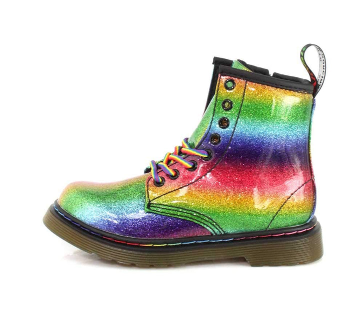 DR. MARTENS 1460 GLITTER J KIDS BOOTS