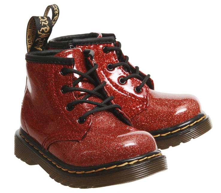DR. MARTENS 1460 GLITTER T KIDS BOOTS