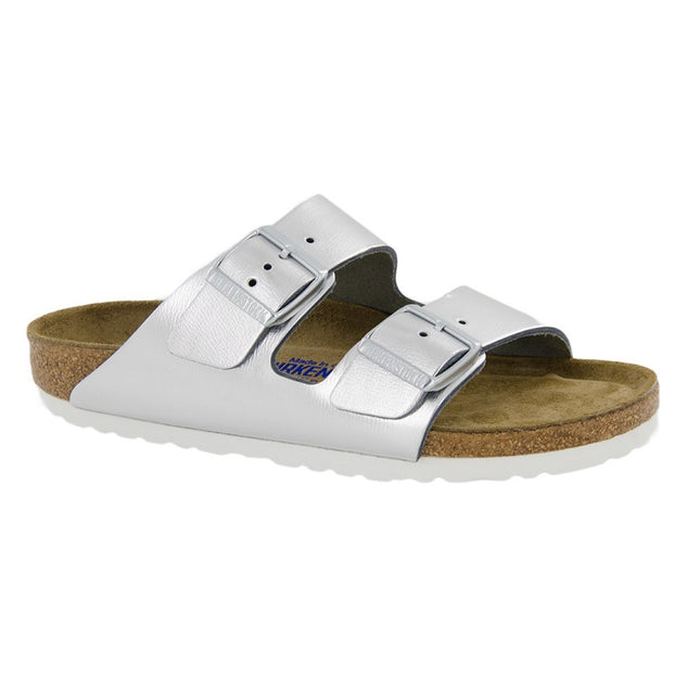 BIRKENSTOCK ARIZONA SOFT FOOTBED METALIC WOMEN SANDALS