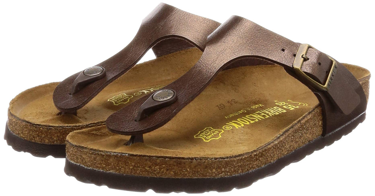 BIRKENSTOCK GIZEH SOFT FOOTBED METALIC WOMEN SANDALS