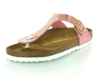 BIRKENSTOCK GIZEH SHNY BIRKO-FLOR WOMEN SANDALS
