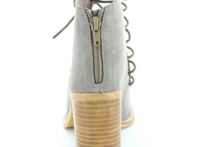 JEFFREY CAMPBELL JEFFREY CAMPBELL WOMEN'S CORS PEEP TOE BOOTIES WOMEN BOOTS
