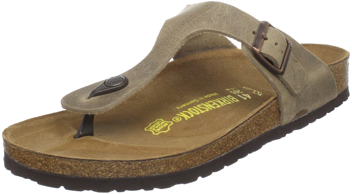 BIRKENSTOCK GIZEH OILED LEATHER WOMEN SANDALS