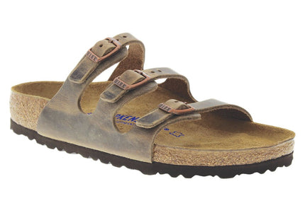 BIRKENSTOCK FLORIDA SOFT FOOTBED OILED LEATHER WOMEN SANDALS