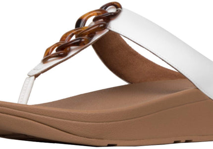 FITFLOP FINO TORTOISESHELL CHAIN WOMEN SANDALS