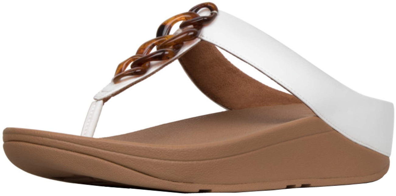 FITFLOP FINO TORTOISESHELL CHAIN WOMEN SANDALS