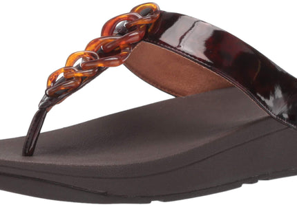 FITFLOP FINO TORTOISESHELL CHAIN WOMEN SANDALS