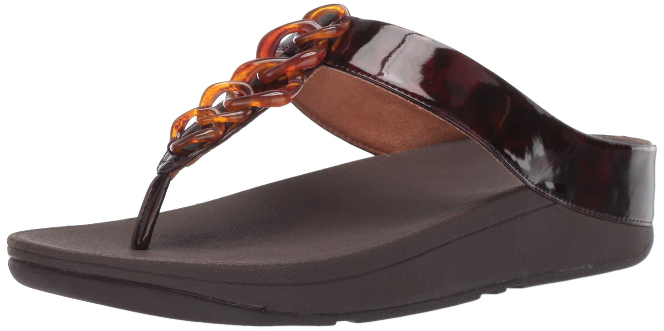 FITFLOP FINO TORTOISESHELL CHAIN WOMEN SANDALS