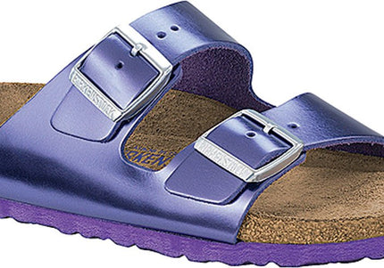 BIRKENSTOCK ARIZONA SOFT FOOTBED METALIC WOMEN SANDALS