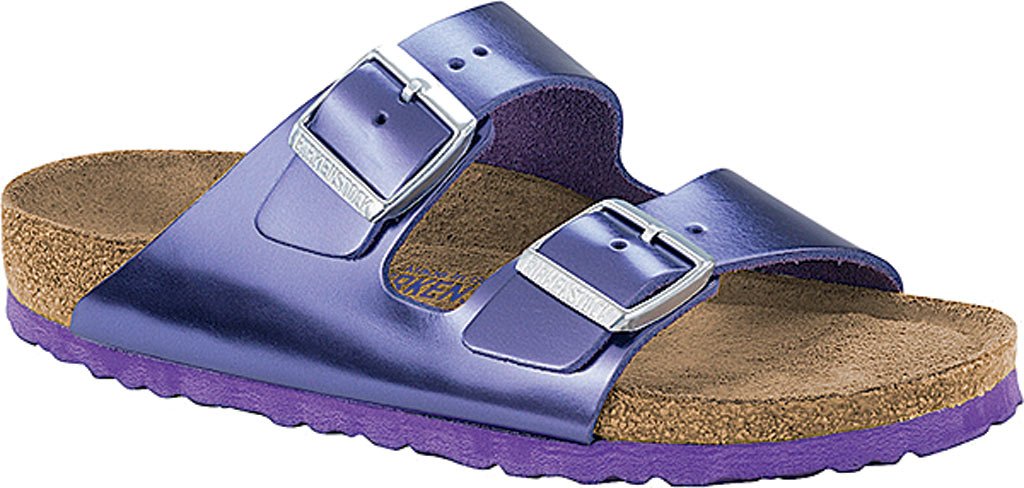 BIRKENSTOCK ARIZONA SOFT FOOTBED METALIC WOMEN SANDALS